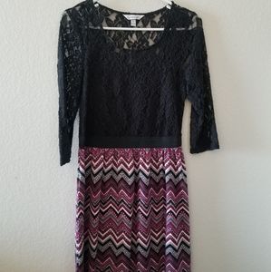 Lace pattern dress